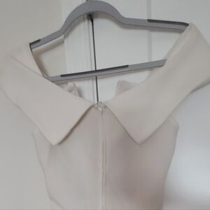 Charlotte Russe Cream Textured Dress